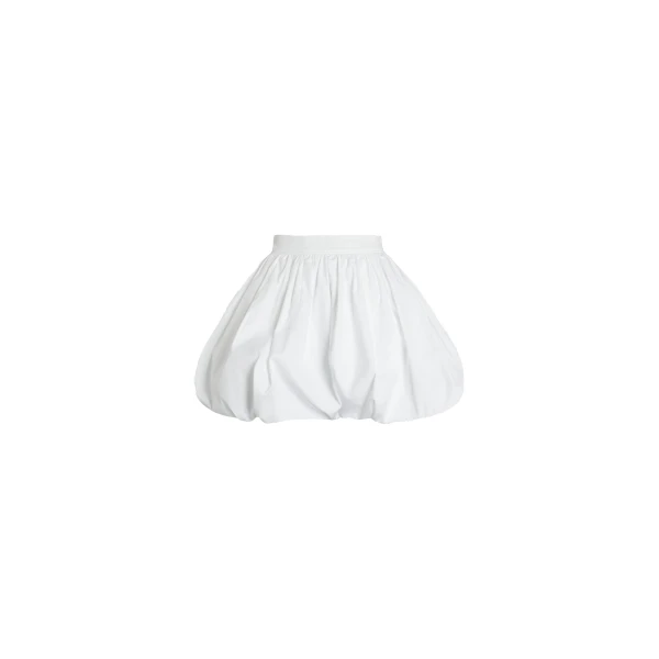 Patou Bubble mini skirt in White organic cotton