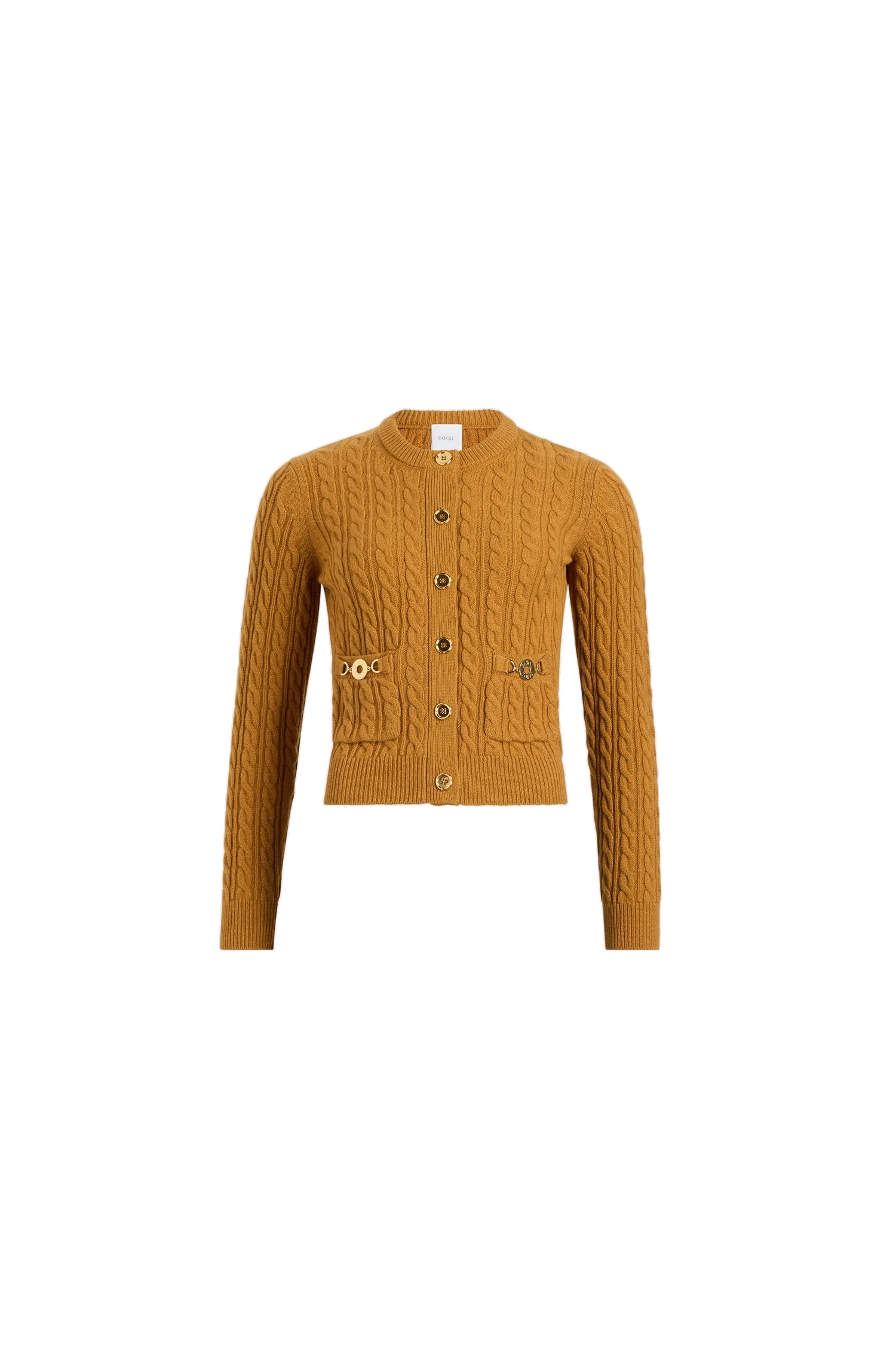 Patou Cable cardigan in Cider wool and cashmere | Knitwear | Coveti Patou Cable cardigan in Cider wool and cashmere
