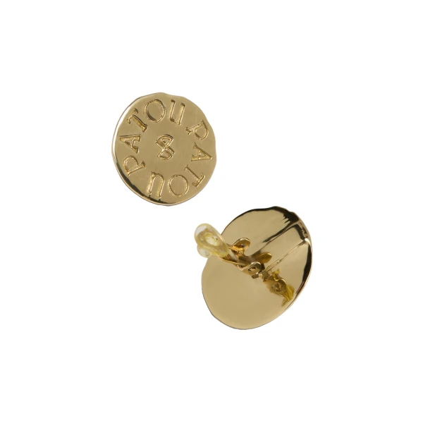 Coin clip earrings in gold-plated brass - Image 2