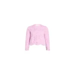 Patou Collarless lace cotton blend jacket