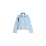 Patou Cotton oversized short parka in Riviera Sky Blue