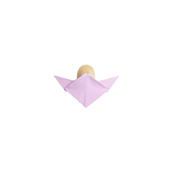 Patou Cotton scarf cap in Bougainvillea Stripes