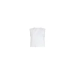 Patou Crop top in White quilted sustainable viscose blend