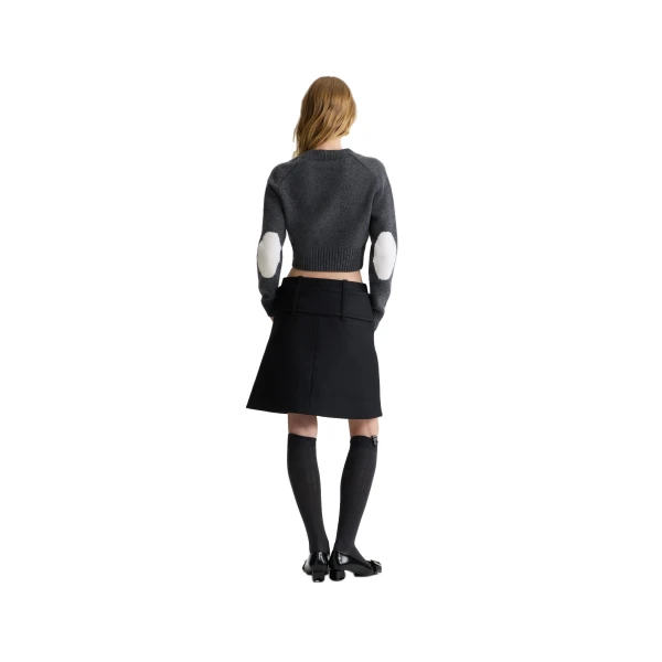 Cropped cardigan in Mercury wool and cashmere - Image 3