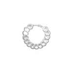 Patou Disc short PM choker necklace in Silver