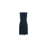 Patou Eco-friendly cotton blend midi sheath dress in Deep Sea Blue