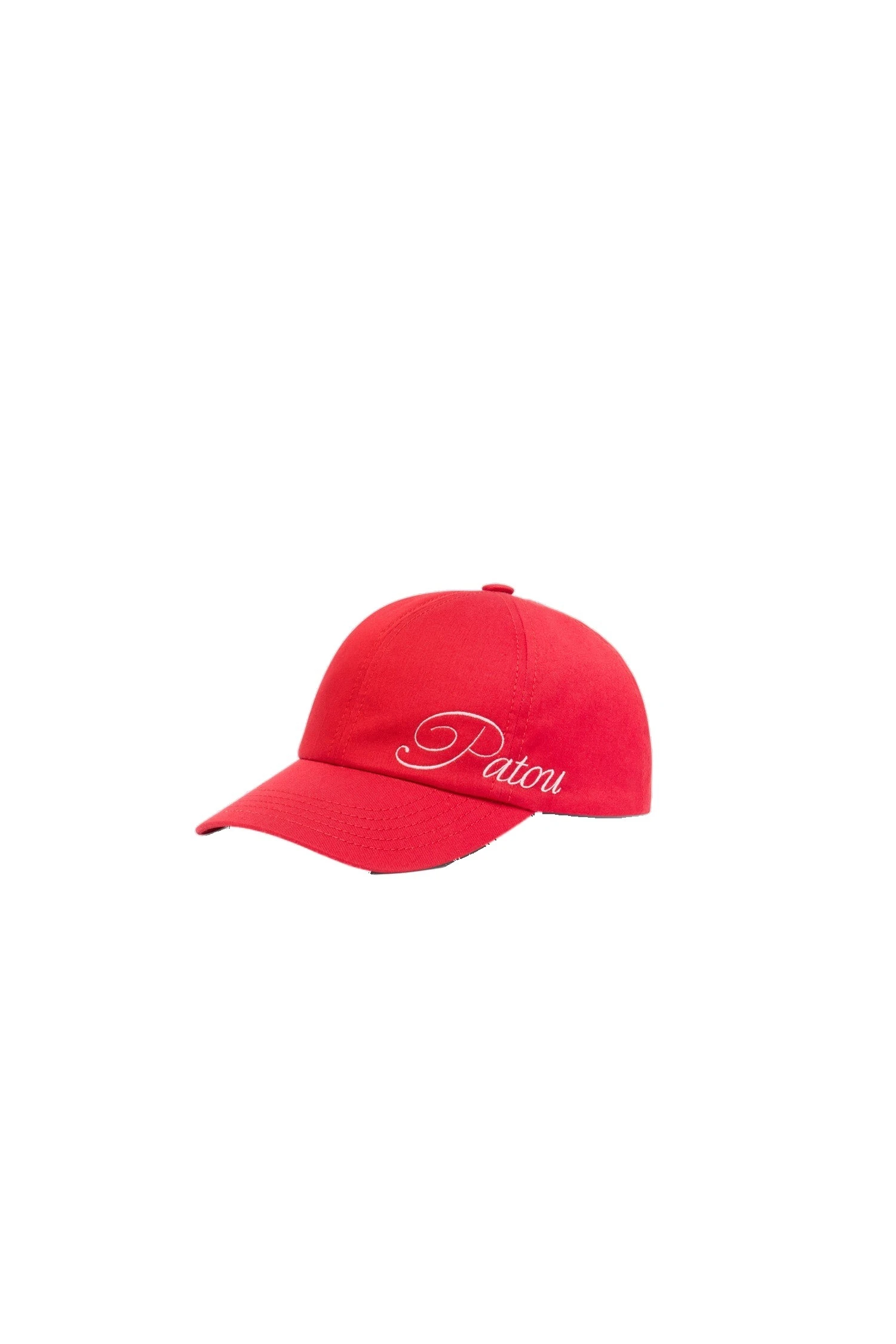 Patou Embroidered Patou logo cap in Lipstick Red cotton | Accessories | Coveti Patou Embroidered Patou logo cap in Lipstick Red cotton