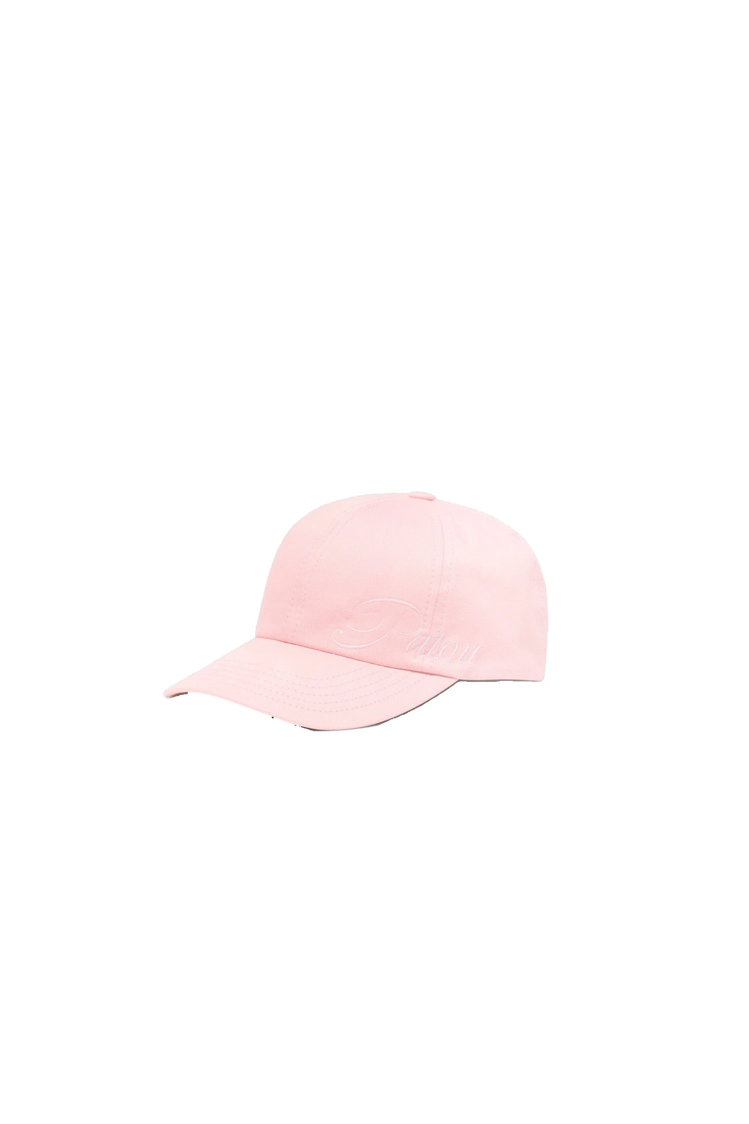 Patou Embroidered Patou logo cap in Primrose Pink cotton | Accessories | Coveti Patou Embroidered Patou logo cap in Primrose Pink cotton