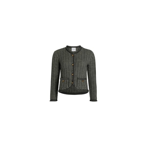 Patou Fitted jacket in Graphite alpaca and organic wool