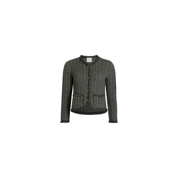 Fitted jacket in Graphite alpaca and organic wool