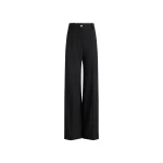 Patou Flared tailored trousers in Black sustainable technical wool