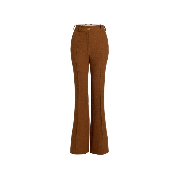 Patou Flared trousers in Autumn Leaf sustainable wool and organic cotton tweed