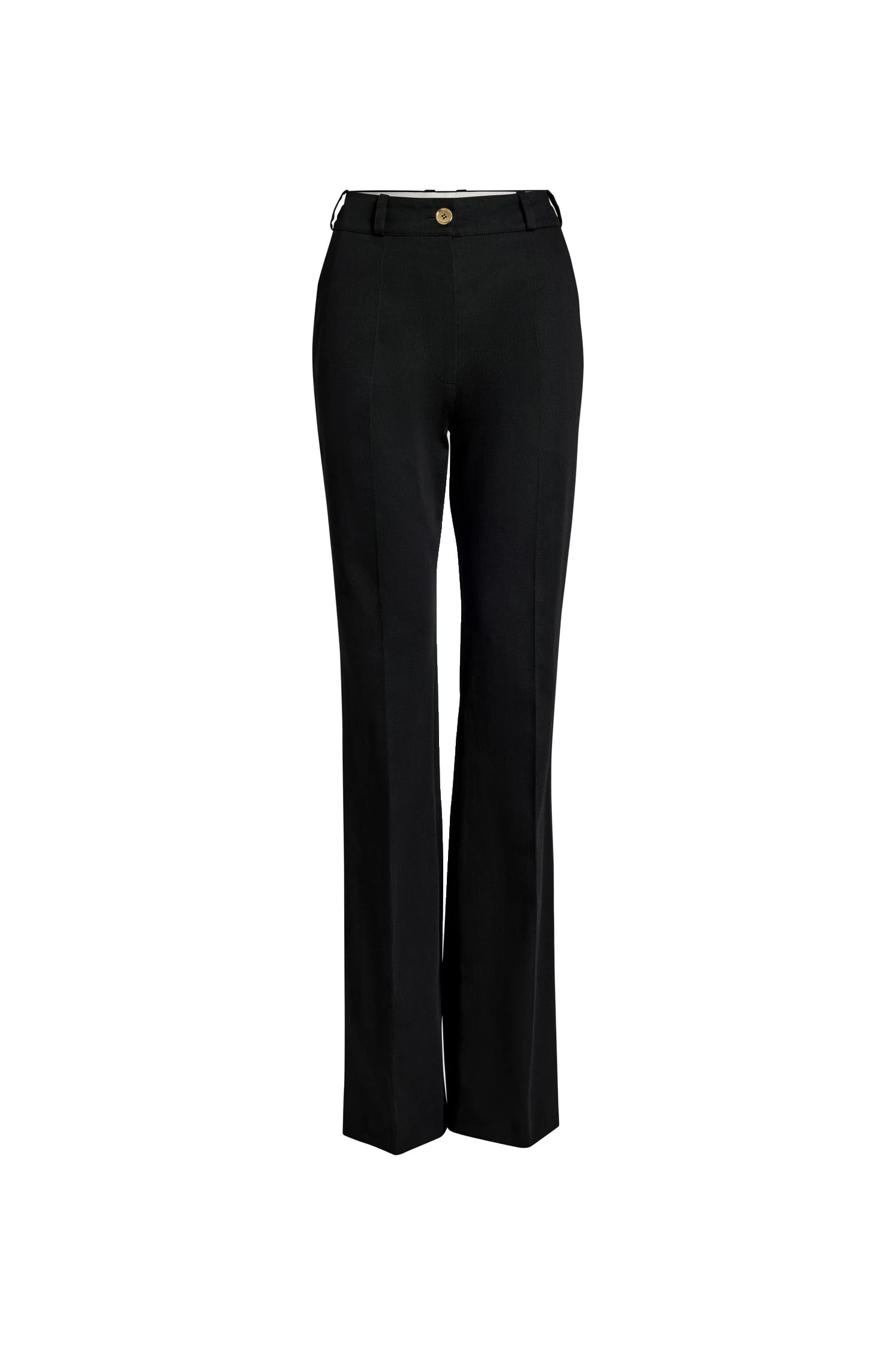 Patou Flared trousers in Black organic cotton | Pants | Coveti Patou Flared trousers in Black organic cotton