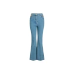 Patou Flared trousers in Ice Blue organic cotton denim