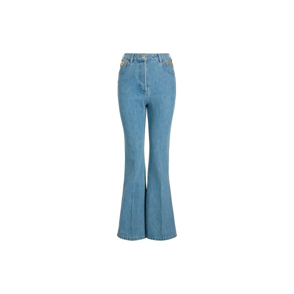 Patou Flared trousers in Ice Blue organic cotton denim