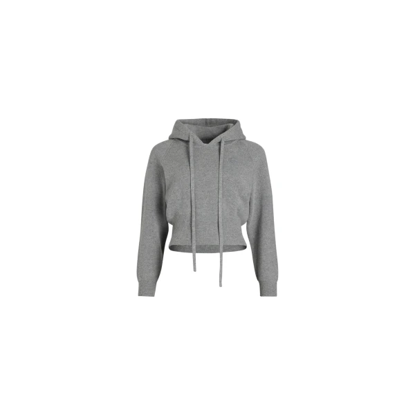 Patou Hoodie in Grey sustainable wool and cashmere blend