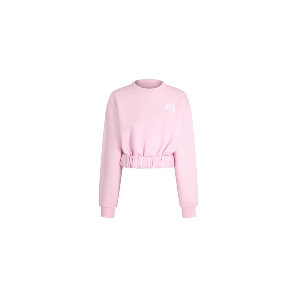 Patou Hôtel du Cap-Eden-Roc cropped sweatshirt in Candy Pink organic cotton