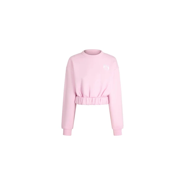 Patou Hôtel du Cap-Eden-Roc cropped sweatshirt in Candy Pink organic cotton
