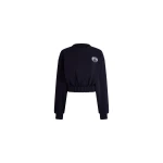 Patou Hôtel du Cap-Eden-Roc cropped sweatshirt in Deep Sea Blue organic cotton