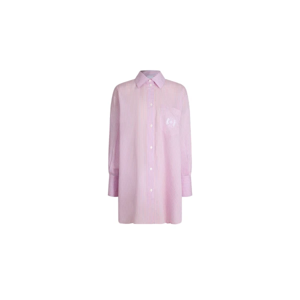 Patou Hôtel du Cap-Eden-Roc oversized beach shirt in Eden Beach Stripes blended lyocell and silk