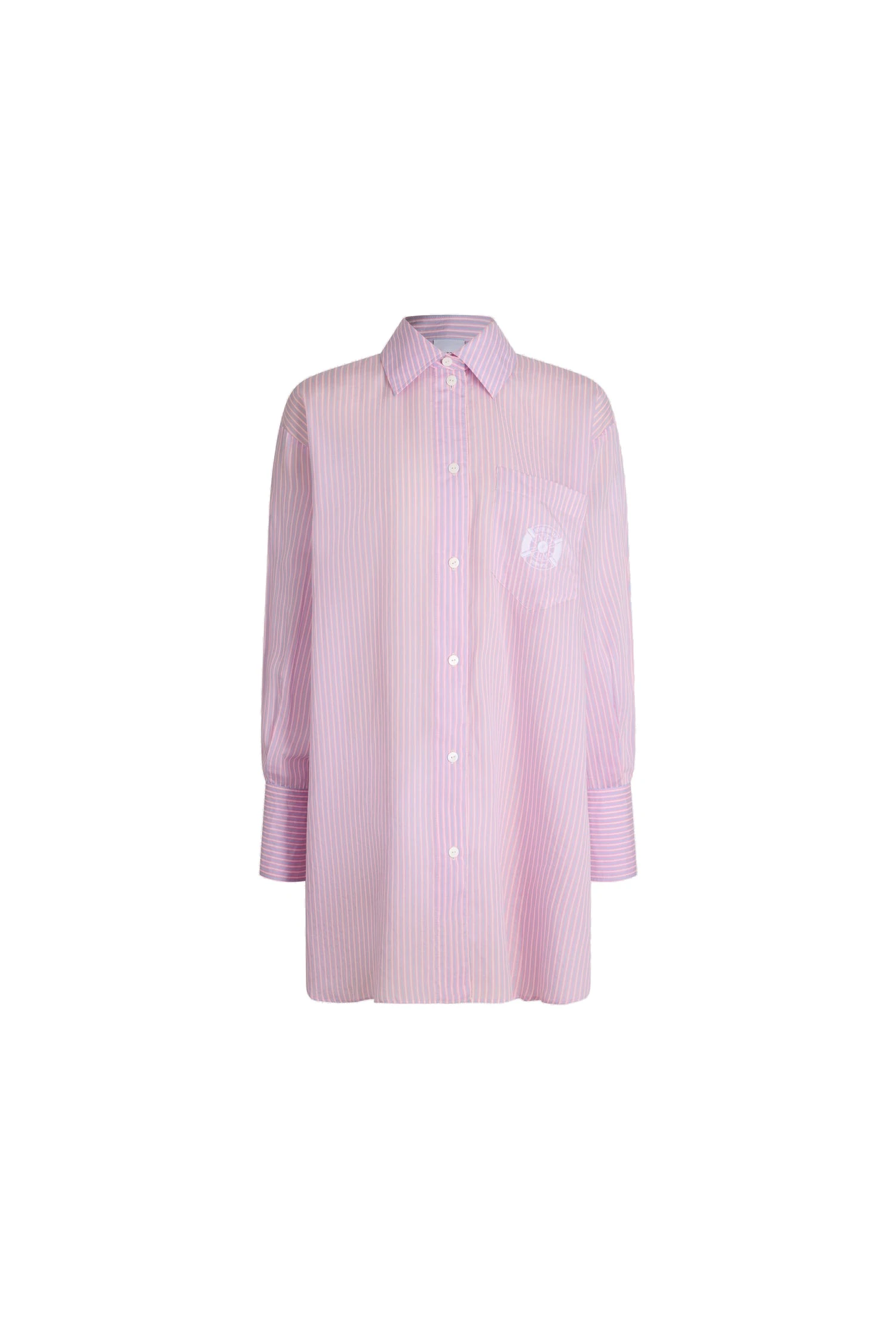 Patou Oversized beach shirt in blended lyocell and silk | Coveti Patou Hôtel du Cap-Eden-Roc oversized beach shirt in Eden Beach Stripes blended lyocell and silk