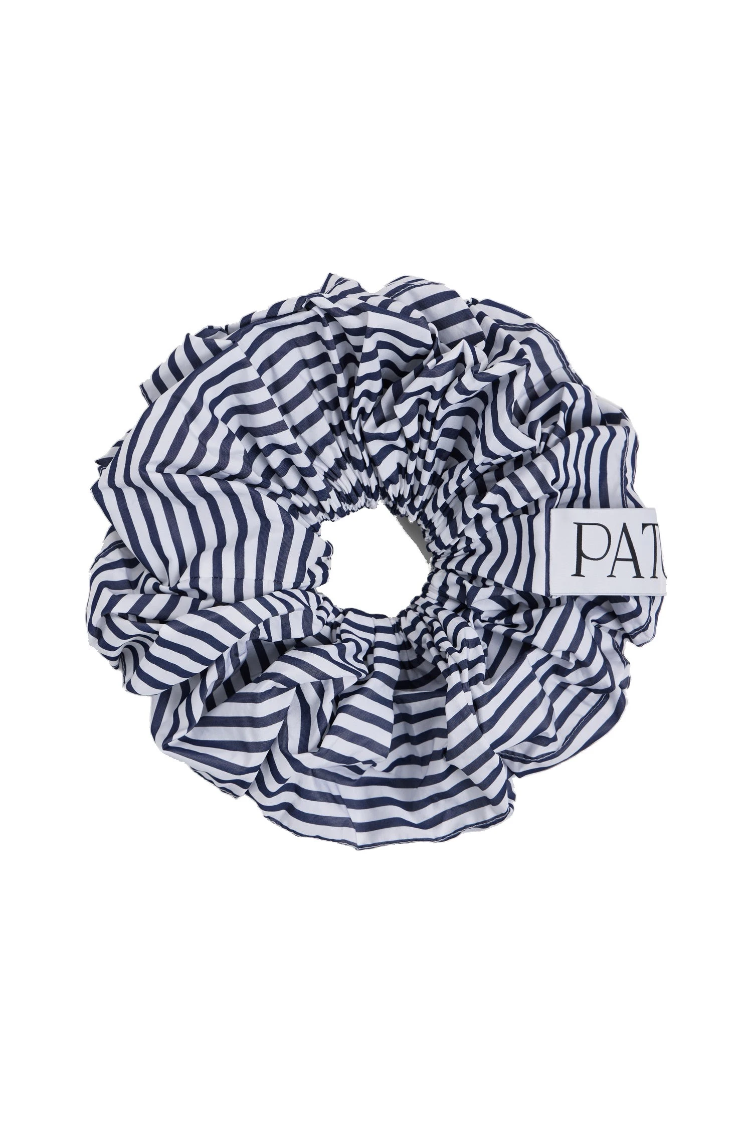 Patou Hôtel du Cap-Eden-Roc recycled faille maxi scrunchie in Offshore Stripes | Accessories | Coveti Patou Hôtel du Cap-Eden-Roc recycled faille maxi scrunchie in Offshore Stripes