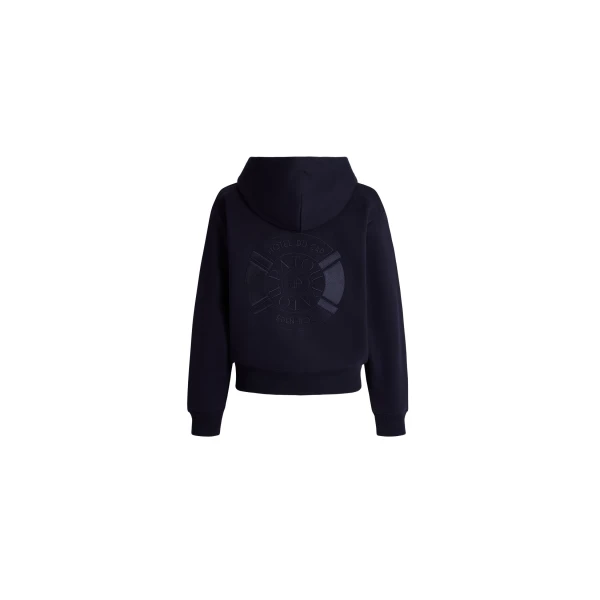Hôtel du Cap-Eden-Roc zipped hoodie in Deep Sea Blue organic cotton - Image 2