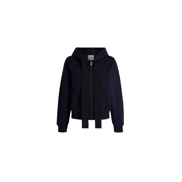 Patou Hôtel du Cap-Eden-Roc zipped hoodie in Deep Sea Blue organic cotton