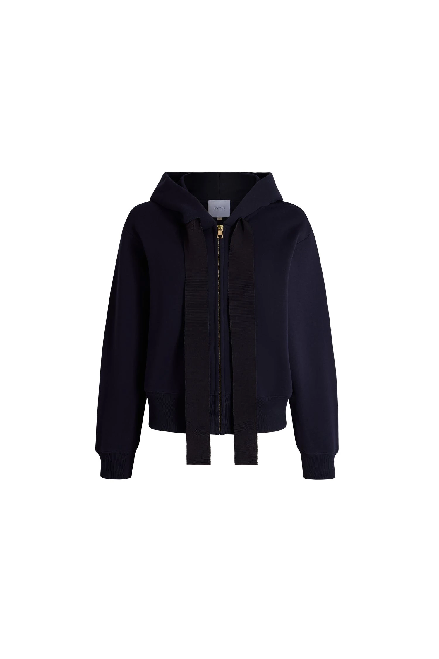 Patou Hôtel du Cap-Eden-Roc zipped hoodie in Deep Sea Blue organic cotton | Hoodies | Coveti Patou Hôtel du Cap-Eden-Roc zipped hoodie in Deep Sea Blue organic cotton