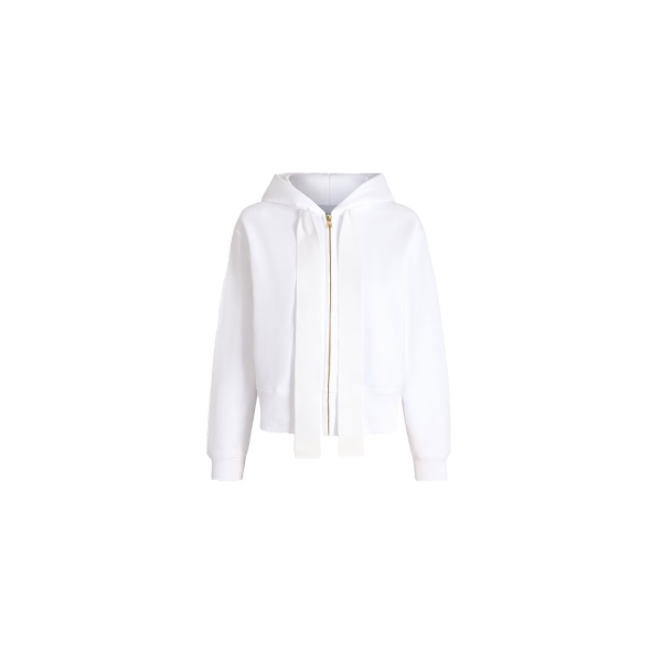 Patou Hôtel du Cap-Eden-Roc zipped hoodie in White organic cotton