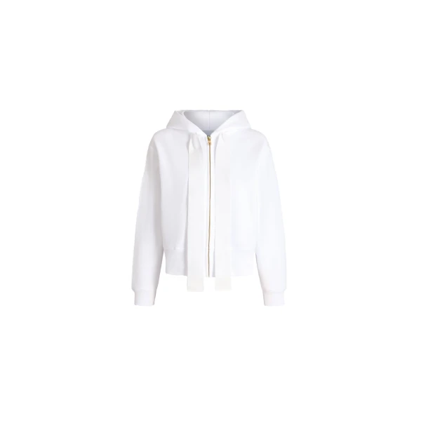 Hôtel du Cap-Eden-Roc zipped hoodie in White organic cotton