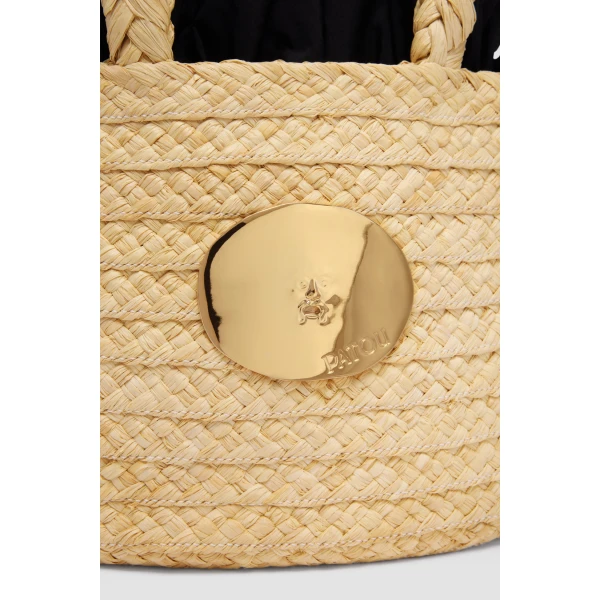 Iconic basket in Vanilla raffia - Image 2