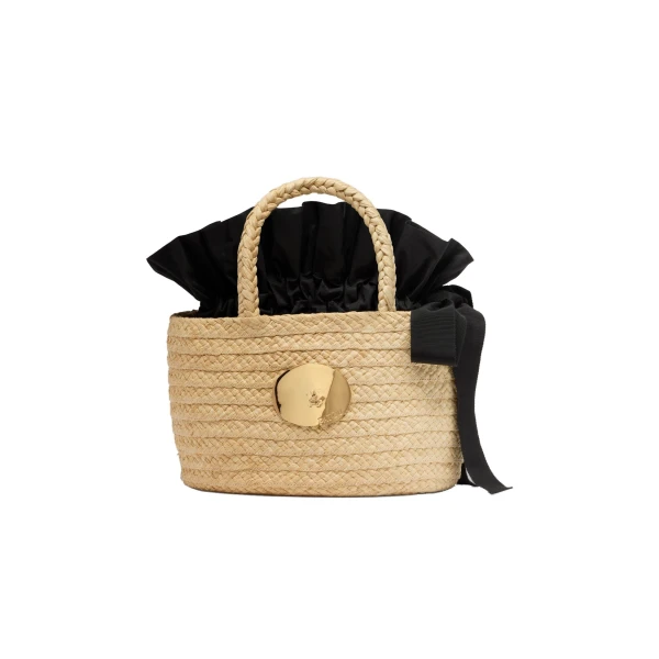 Iconic basket in Vanilla raffia