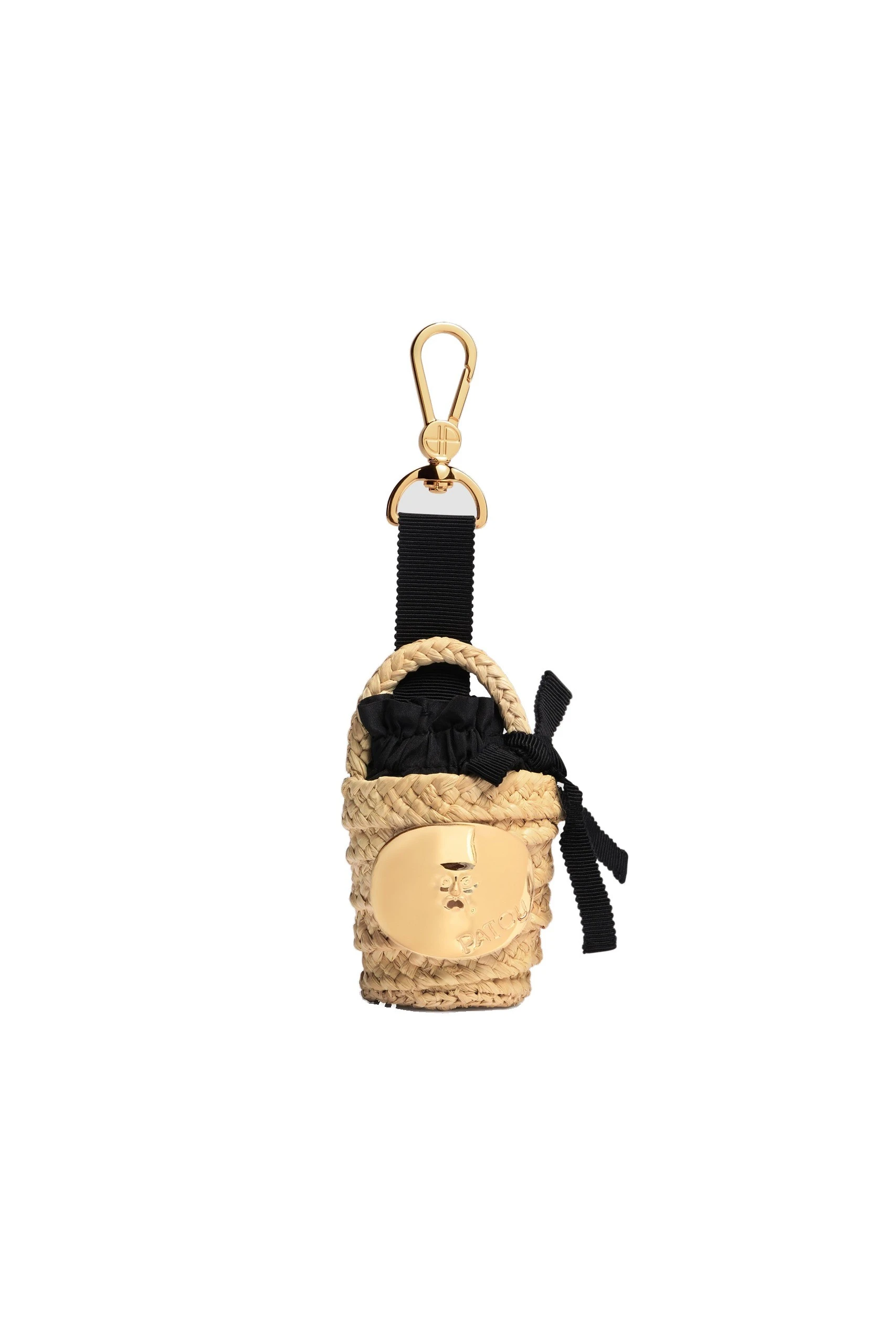 Patou Iconic bucket charm in Vanilla raffia | Bags | Coveti Patou Iconic bucket charm in Vanilla raffia