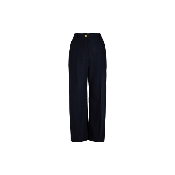 Patou Iconic cashmere and wool trousers in Navy