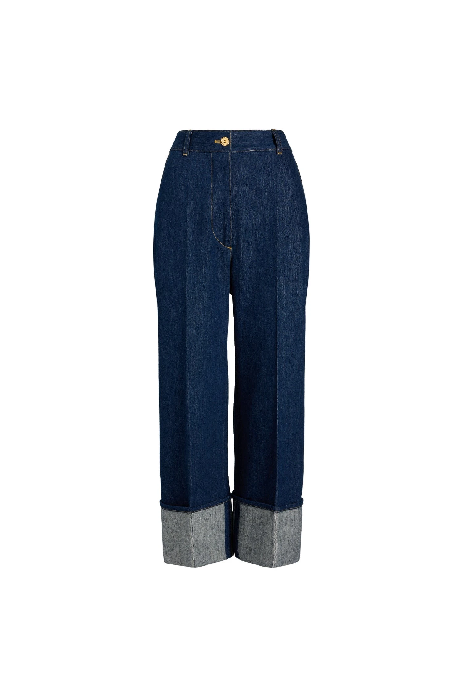 Patou Iconic denim trousers in Rodeo Blue | Pants | Coveti Patou Iconic denim trousers in Rodeo Blue