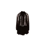 Patou Iconic drawstring mini dress in Black lace jersey