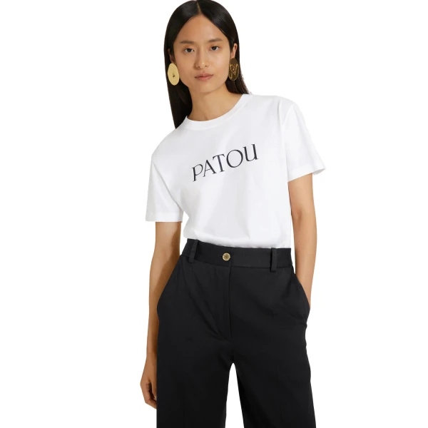 Iconic long trousers in Black organic cotton gabardine - Image 3