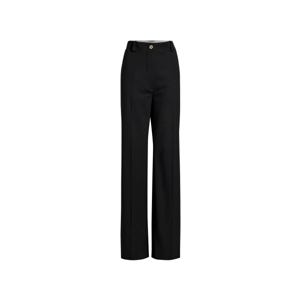 Patou Iconic long trousers in Black virgin wool