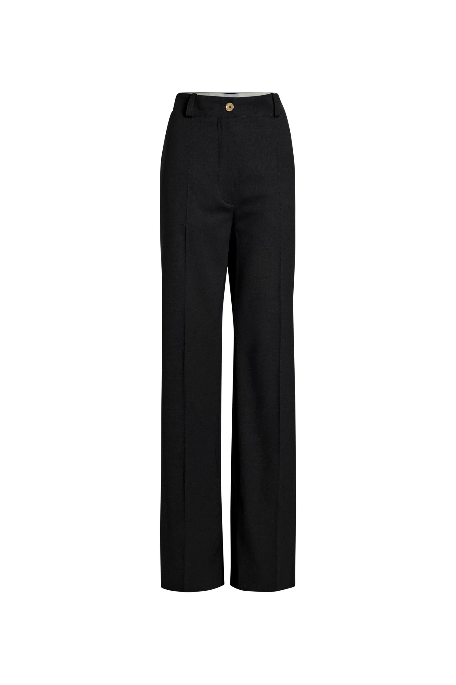 Patou Iconic long trousers in Black virgin wool | Pants | Coveti Patou Iconic long trousers in Black virgin wool