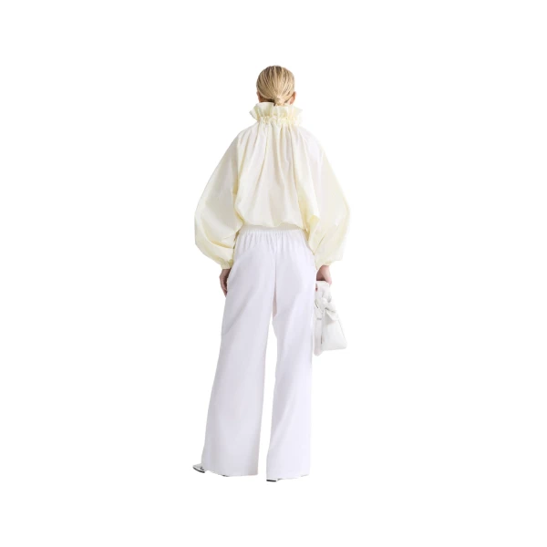 Iconic organic cotton voluminous striped top in Lemonade Stripes - Image 3