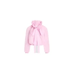 Patou Iconic recycled faille voluminous top in Primrose Pink