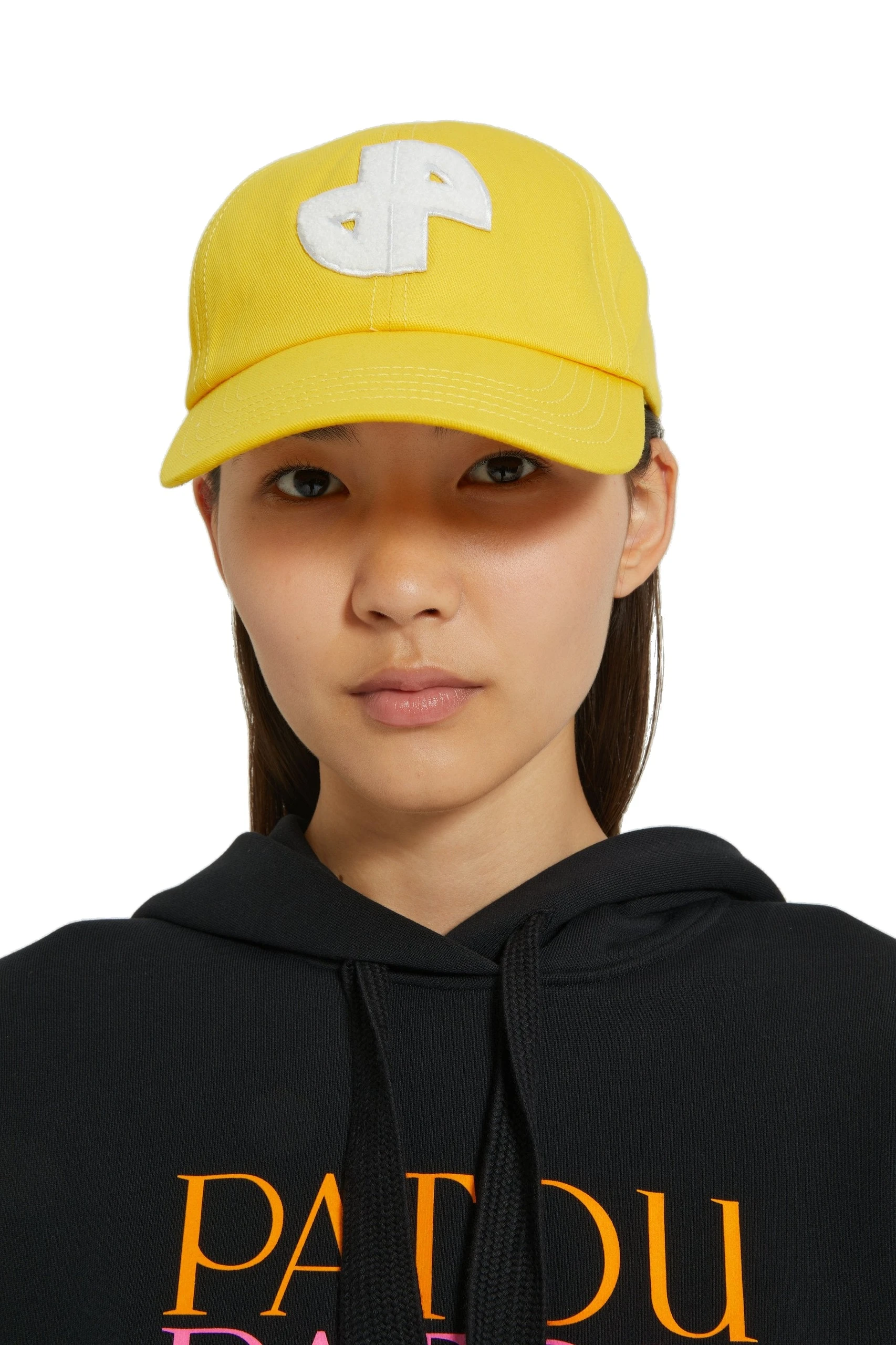 Patou JP cap in Yellow cotton | Accessories | Coveti Patou JP cap in Yellow cotton