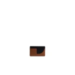 Patou JP cardholder in Black Chestnut leather
