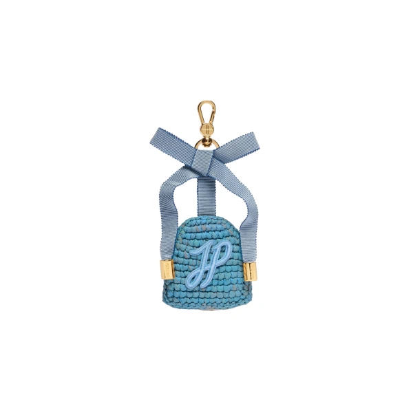 Keyholder in Skylight Blue raffia