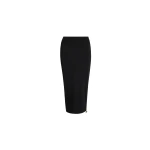 Patou Knit midi pencil skirt in Black technical crepe