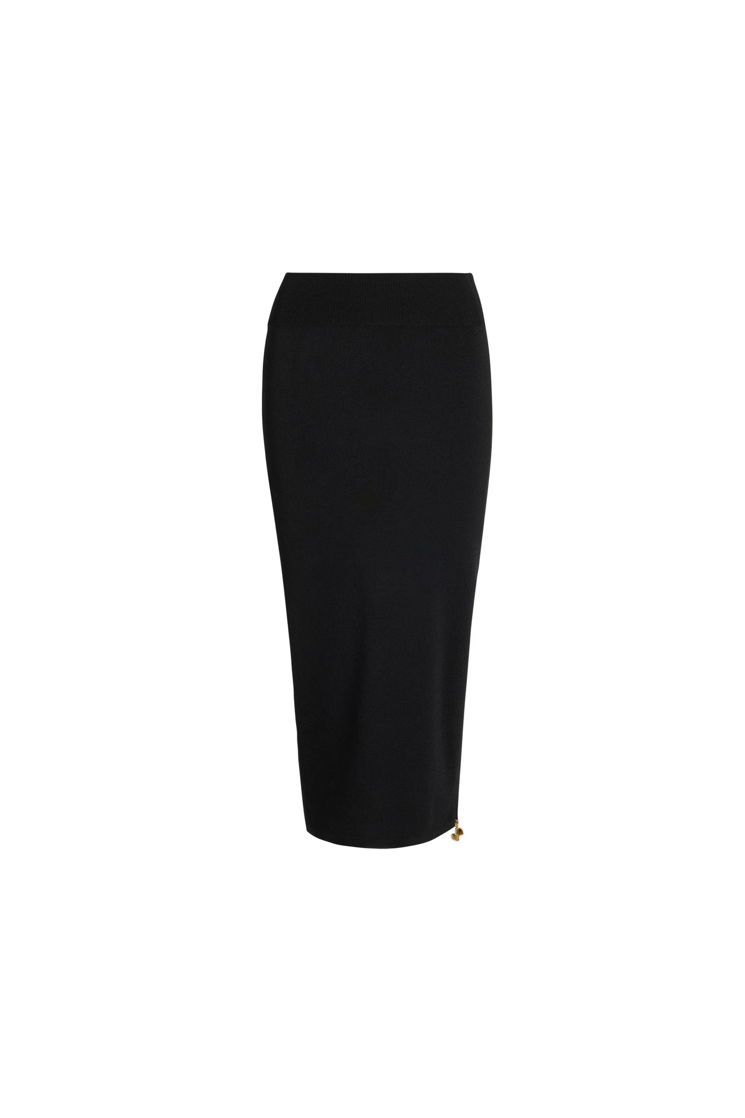 Patou Knit midi pencil skirt in Black technical crepe | Skirts | Coveti Patou Knit midi pencil skirt in Black technical crepe