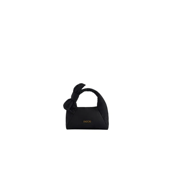 Patou Knotted bag in Black recycled polyester