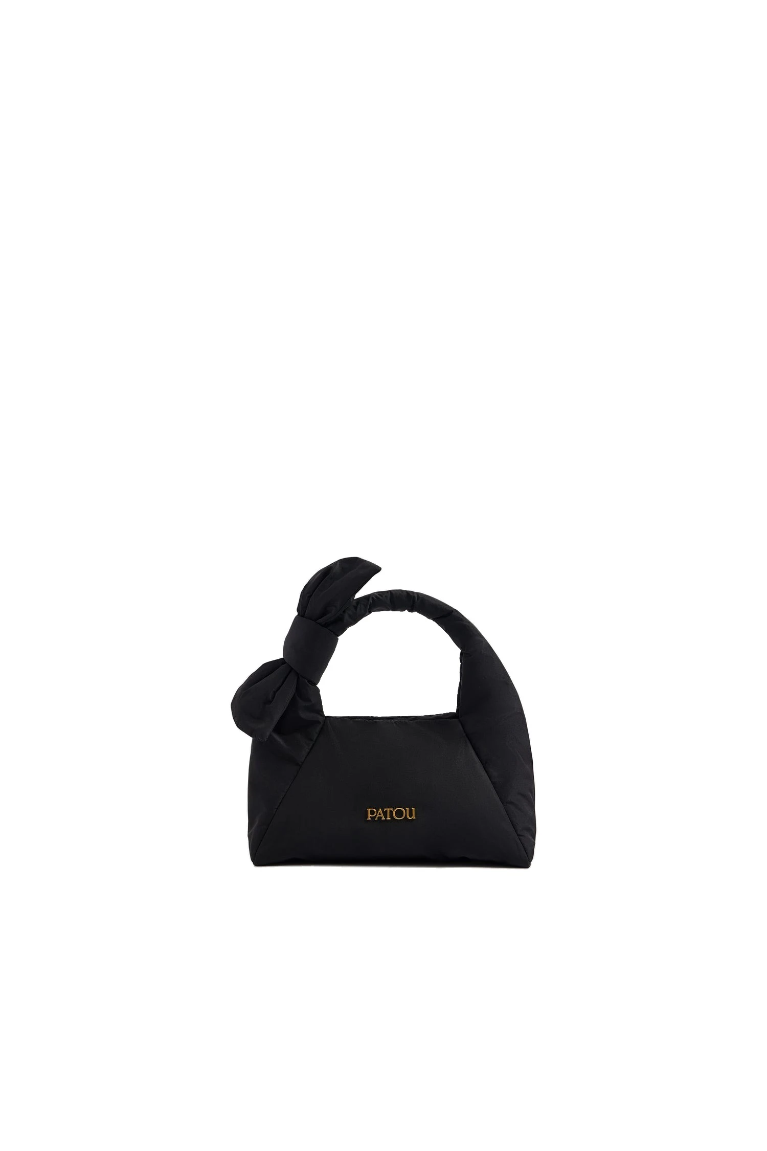 Patou Knotted bag in recycled polyester | Coveti Patou Knotted bag in Black recycled polyester