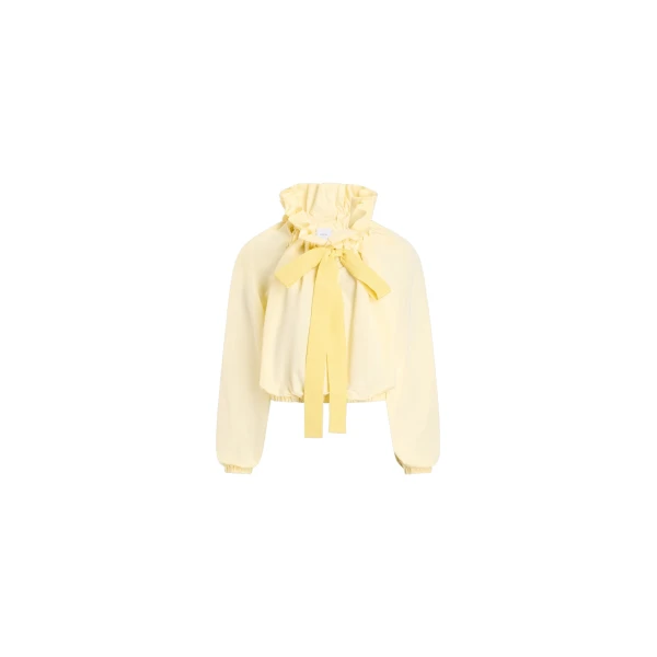 La Patou Blouse in Citrus Blossom recycled faille